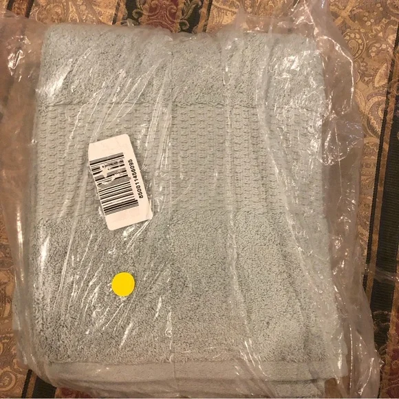 NWT (2) Turkish Organic Cotton Bath Towels, Mineral Green, Delilah Home - Picture 9 of 9